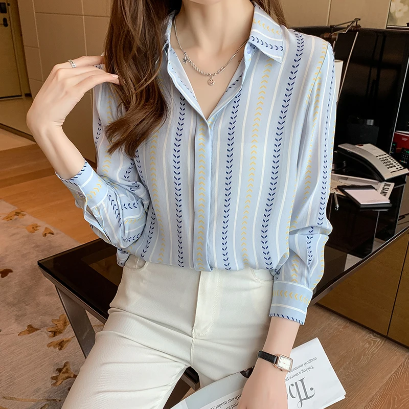 Fashion ladies shirts New elegant Women Blouses Long Sleeve Button-Down Tops blusa mujer - Image 4