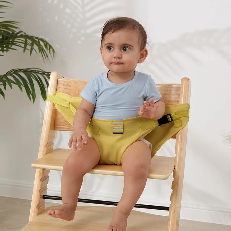 Foldable Baby Dining Chair And Table Safety Belt Anti-drop Adjustable Washable Portable Child High Seat Safety Feeding Strap - Image 6