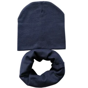 For 4 To 12 Years Old Solid Color Cotton Baby Hat Scarf Set Autumn Winter Boys Girls Beanies Cap Outdoor Warm Baby Hat Cap Set