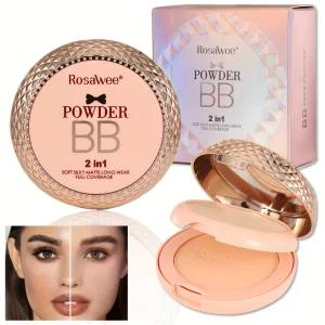 Full Coverage Face Powder, Long-Lasting, Breathable, Get Smooth Flawless Fine Lines and Lightweight Finishing Foundation, Face M