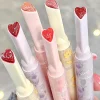 Gege Bear Floral Whisper Moisturizing Mirror Shine Lipstick — Glossy Jelly Finish, Heart-Shaped Bullet, Hydrating Lip Balm