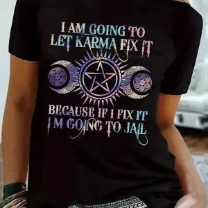 Graphic Print T-shirt, Short Sleeve Crew Neck Casual Top For Summer & Spring, Women's Clothing