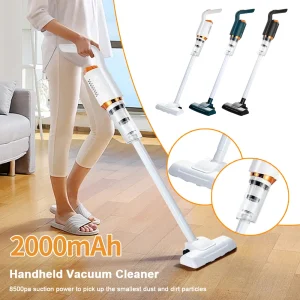 Handheld Wireless Vacuum Cleaner USB Rechargeable 120W Electric Sweeper Large Suction Vacuum Cleaner for Home Car Use
