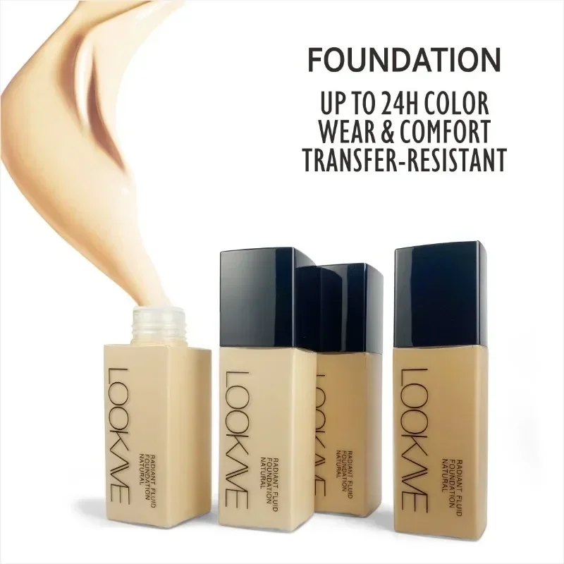 High Coverage Liquid Foundation for A Long Time Matte Moisturizing Brighten Facial Concealer Cream Base Makeup Primer Cosmetics - Image 3