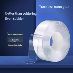 High-Strength Nano Double-Sided Tape Super Strong Hinge-Free Transparent High Adhesion Self-Adhesive Waterproof Wall Fixation