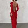 Hugcitar Women Fashion Long Sleeves Backless Draped Sexy Slim Maxi Dress 2025 Spring Elegant Streetwear Party Club Y2K Outfit