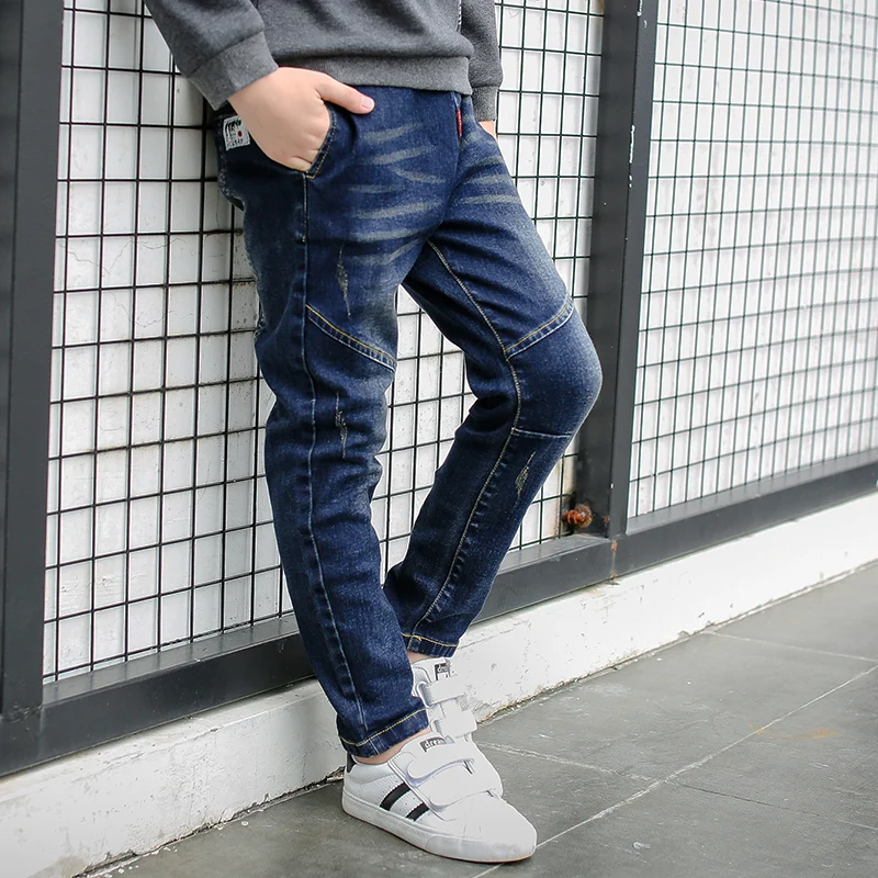 IENENS Kids Boys Denim Clothes Pants Children Wears Clothing Long Bottoms Baby Boy Skinny Jeans Trousers 4 5 6 7 8 9 10 11 Years - Image 2