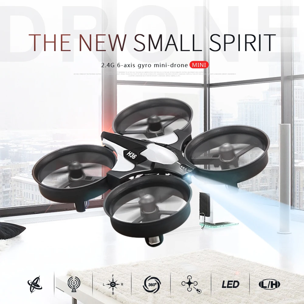 JJRC H36 Mini 2.4G 4CH 6-Axis 360° Flip Headless Mode RC Drone Quadcopter RTF Mini Drone For Kids - Image 5