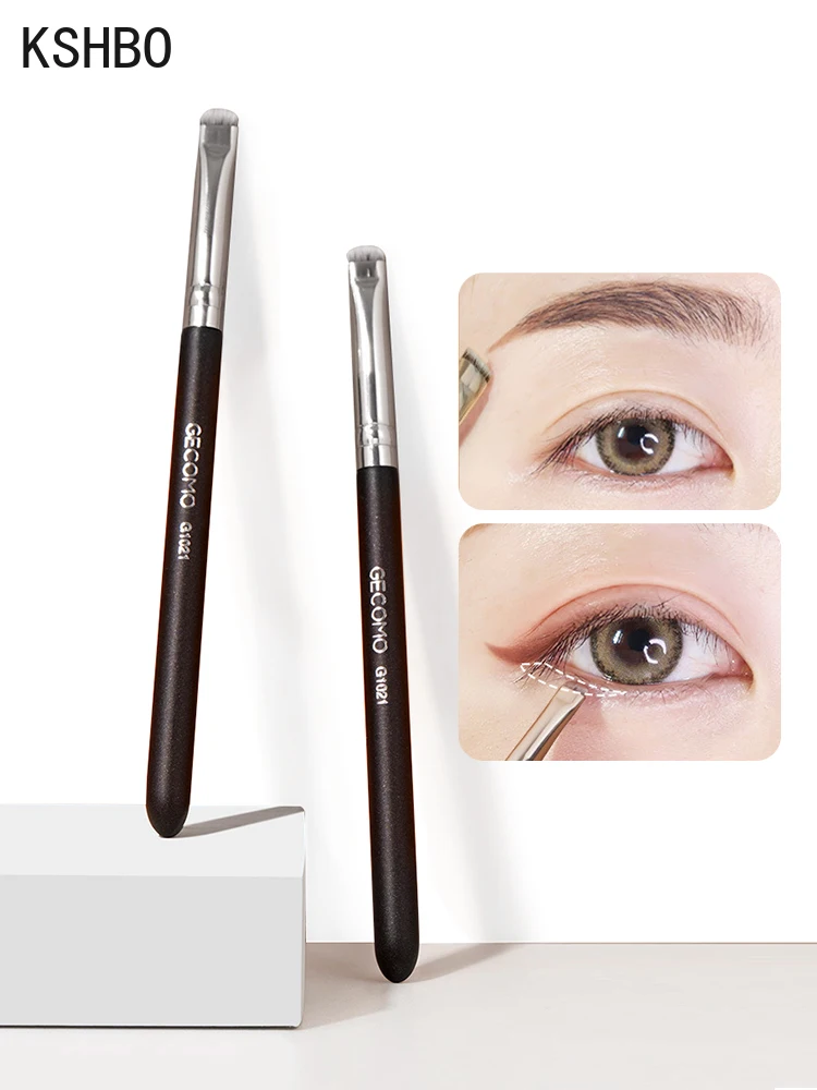 KSHBO Eyeliner Brush Eyebrow Brush Do Not Eat Powder Easy Overhand Blade Flat Head Circular Arc Eye Repair Makeup Brush