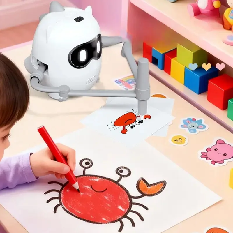 Kids Automatic Drawing Robot Toy Preschool Learning Activities with 100 Cards for 4 5 6 7 8 9 Years Old Kids Boys and Girls - Image 4