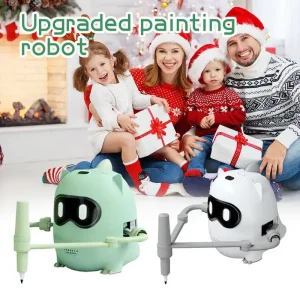 Kids Automatic Drawing Robot Toy Preschool Learning Activities with 100 Cards for 4 5 6 7 8 9 Years Old Kids Boys and Girls