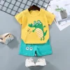 Kids Clothes Set Baby Boys T-Shirt + Shorts Summer Clothing Cotton Cartoon Casual Boys Tracksuit Children Baby Clothes Set