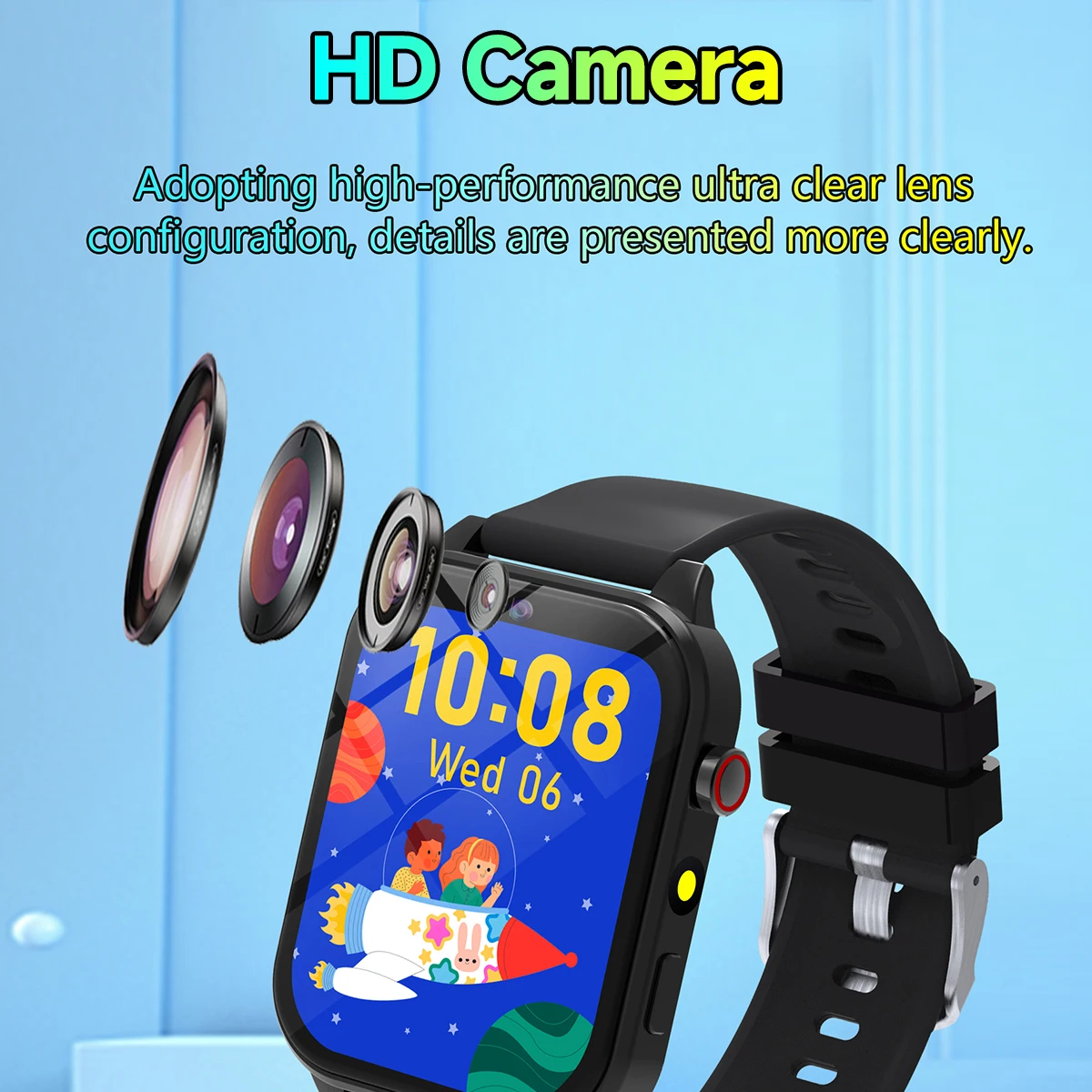 Kids Smartwatch Game Flashlight Toy Waterproof Electronics Touch Screen HD Camera Alarm Children watch Boy Girl Birthday Gift - Image 3