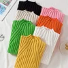 Knitted Sweater Women Pullover 2026 Half Turtleneck Jumper Sweater Autumn Winter Solid Slim Chic Streetwear Long Sleeve Top Y2K