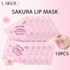 LAIKOU 5/10pcs Lip Mask Lip Care Moisturizing Hydrating Repair Lighten Lip Lines Labial Gel Patch Lips Pad Patches Care Products