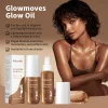 Lakerain 100ml Glowmoves Glow Oil Long Lasting Smoothing Nourishing Deep Moisturizing Shimmering Non-greasy Body Care Glow Oil