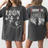 Leon S. Kennedy Resident Evil 9 Requiem Shirt Biohazard Tee Grace Emily Gideon Tee Short Sleeve Women for Spring Summer Unisex