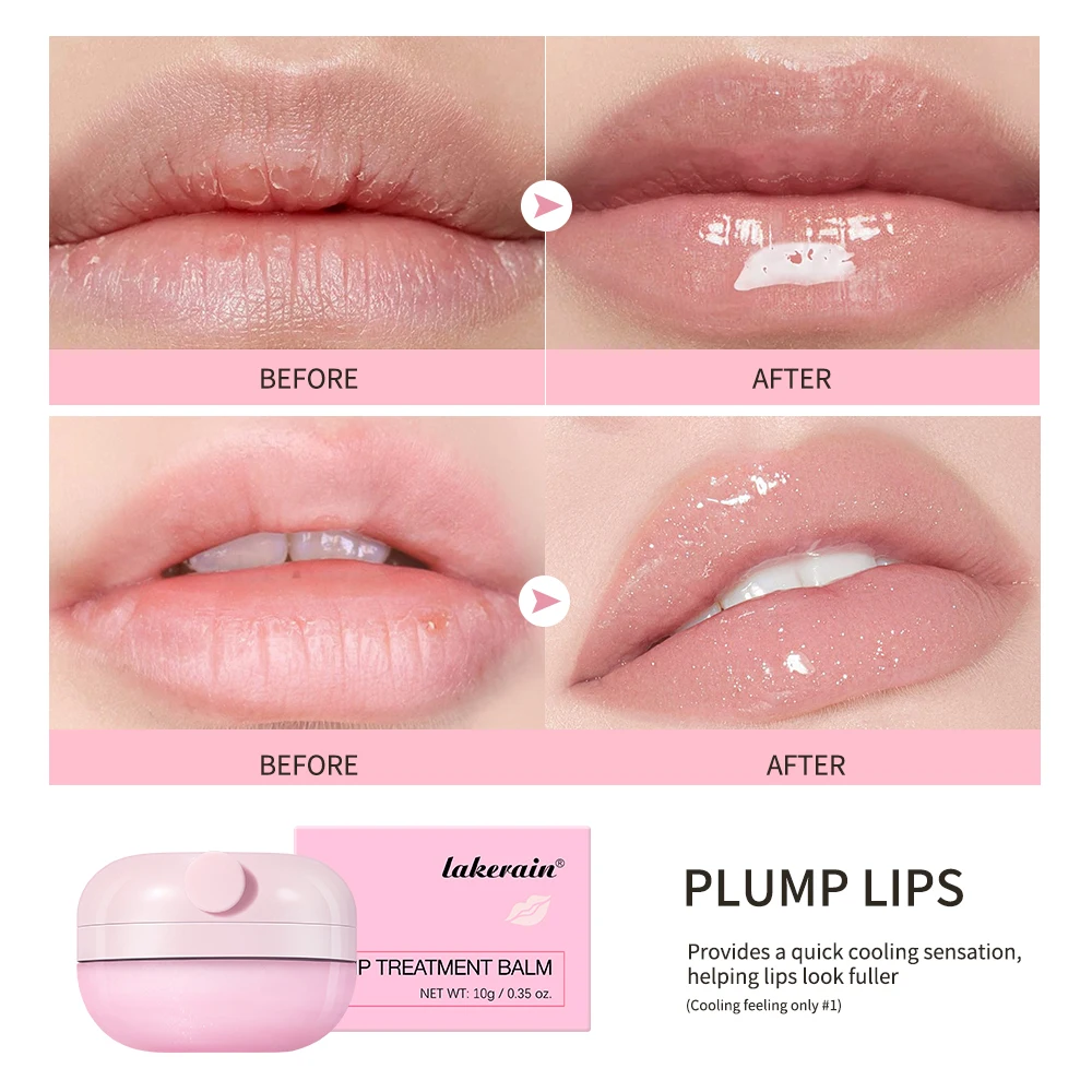 Lip Treatment Balm Hydrate Visibly Plump Lips Exfoliating Clean Moisturizer Makeup Beauty Health Care Products Skin Care Gift - Image 4