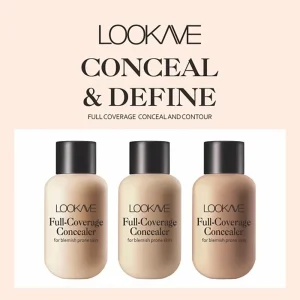 Liquid Concealer Foundation Cream Makeup Waterproof Lasting Full Coverage Acne Spot Scars Dark Circles Face Base Cosmetics