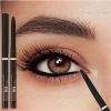Long-Lasting Gel Black Eyeliner Pencil - Waterproof Matte Eye Makeup Tool with Quick-Drying