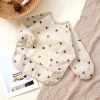 Long-Sleeve Baby Bib Animal Print Machine Washable Quick-Drying Universal Use for High Chairs Strollers Tables Infants&Toddlers