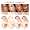 LongLasting Waterproof Face Highlighter Powder Instant Silky Skin Glow Baked Shimmer Illuminator Makeup Contouring Glitter