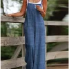 Loose Jumpsuit Women's Casual Solid Color Vest Overalls Summer Trend Jumpsuit