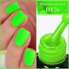 MEET ACROSS 7ml Fluorescence Gel Nail Polish Summer Neon Sparkly Gel Vernis Nail Art Soak Off UV LED Gel Varnishes For Manicure