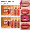 MLSMILE 3pcs Duck Mouth Fruit Fragrance Lip Oil Moisturizing Mirror Gloss Lip Gloss Beep Lip Glaze Set