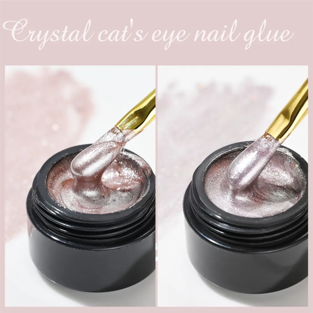 Magnetic Crystal Cat Eye Gel Polish for Manicure Soak Off UV Nail Gel 5/8ml Semi Permanent UV LED Cured Shining Glitter Varnish - Image 5