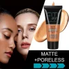 Matte Black Skin Makeup Foundation Cream For Face Professional Concealing Eye Dark Circle Liquid Long-lasting Corrector Cream
