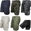 Men's Summer Tactical Cargo Shorts Military - Inspired Fashionable Pockets Camouflage for Jogging, Hiking & Work