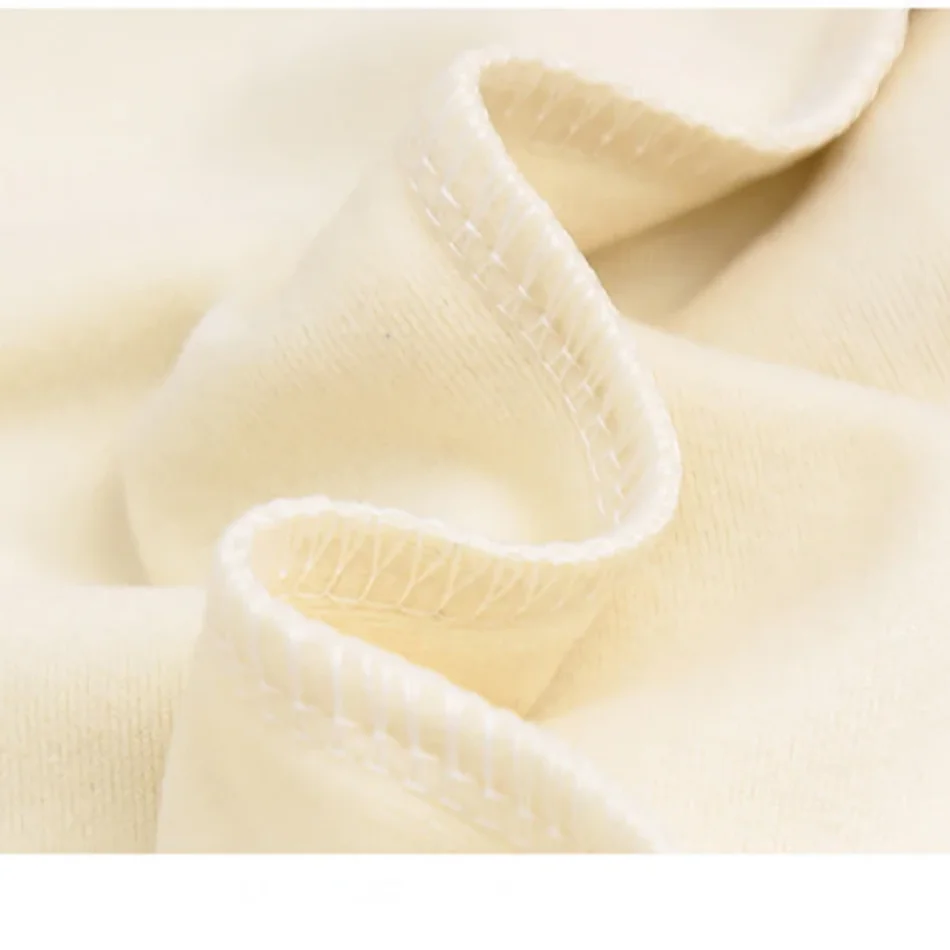 Middle and Big Kids Girls Long Sleeve Solid Color Ruffle Edges Detail Must Have T-Shirts Suitable Autumn and Winter Cold Weather - Image 6