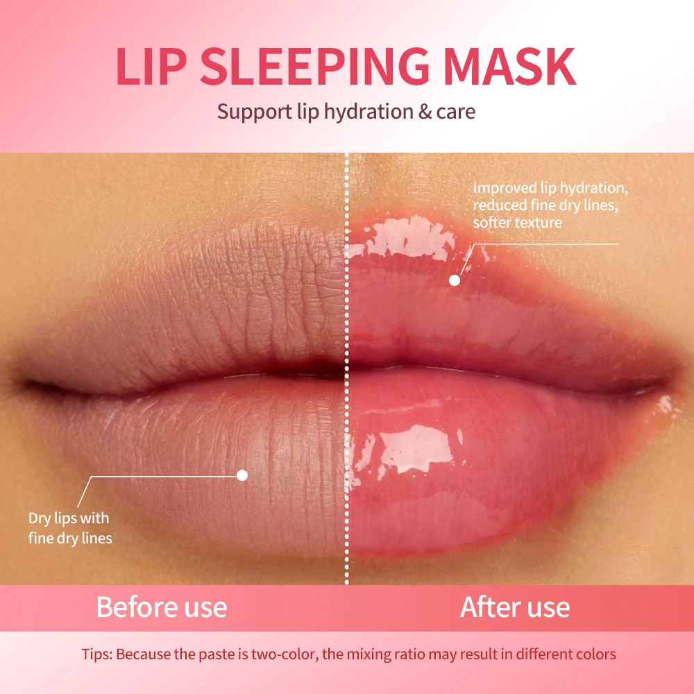 Moisturizing Blueberry Lip Mask Dual-Color Lip Sleeping Mask for Reduce Fine Lines Nourish Exfoliation Lips Skin Care - Image 5