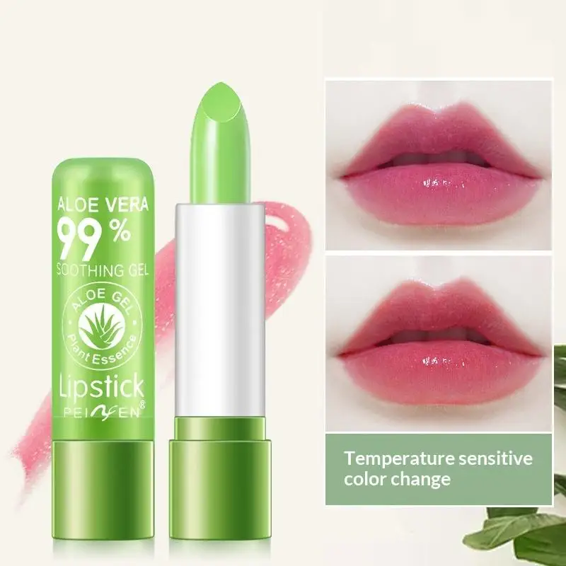 Moisturizing Natural Plant Aloe Gel Discoloring Lipstick Lip Balm To Reduce Lip Lines Repair Reduce Dead Skin Makeup Products