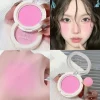 Monochrome Milk Peach Face Blush Pallete Mineral Pigment Cheek Blusher Powder Makeup Professional Contour Shadow Pink Blusher