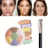 Multifunction Concealer Palette Matte Contour Concealer With Brush Covering For Dark Circles Concealer Cream Makeup Cosmetics