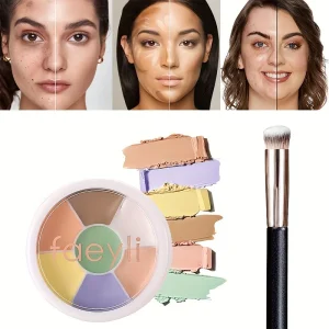 Multifunction Concealer Palette Matte Contour Concealer With Brush Covering For Dark Circles Concealer Cream Makeup Cosmetics