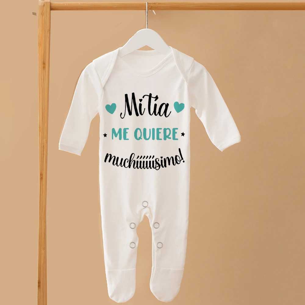My Aunt Loves Me Very Much Babygrow Sleepsuit Baby Coming Home Outfit Newbron Shower Gift Infant Romper Boys Girls Sleepsuit