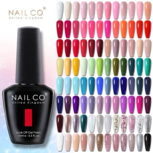 NAILCO Nail Gel Polish 15ml Red Color Gel Polish Soak Off Long Lasting UV Pink Polish Gel Nude Lakiery Hybrydowe Lacquer Varnish