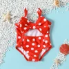 NEW 3-24M Toddler Baby Girls Swimwear Cute Summer Infant Baby Dots Swimsuit Newborn Baby One Piece Bathing Suit Beachwear