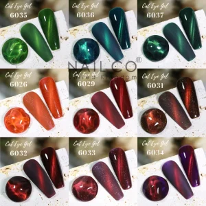 NailCo 10ml Crystal Cat Eye Gel Nail Polish Cherry Ruby Magnetic Gel Soak Off UV LED Nail Varnish Gel For Manicure Nail Art Hot