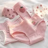 New 5Pcs/set Cotton Panties Strawberry Bear Cartoon Girls Briefs Sexy Women Underwear Lingeries Female Underpants