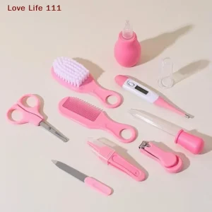 New 6/10PCS/Set Baby Health Care Kit Kids Nail Hair Health Care Grooming Brush Clipper Teether Toothbrush Baby Essentials