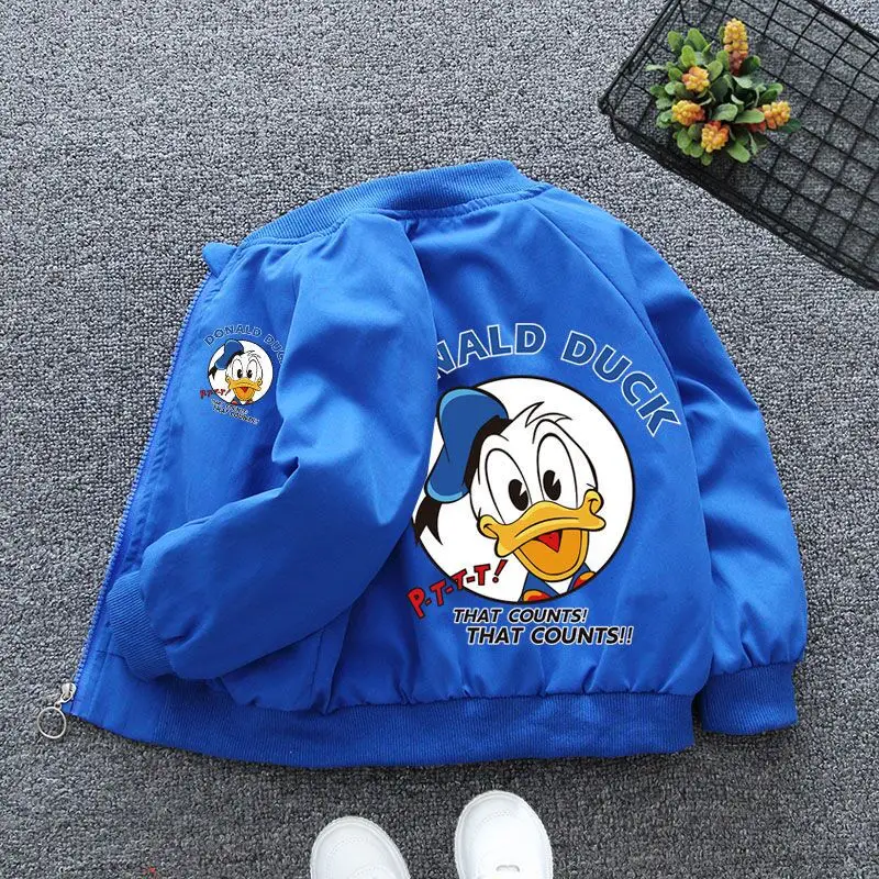 New Spring Mickey Mouse Baby Boys Hooded Jacket Autumn Baby Girls Cartoon Zipper Long Sleeve Casual Clothing Kids Outerwear Coat - Image 3
