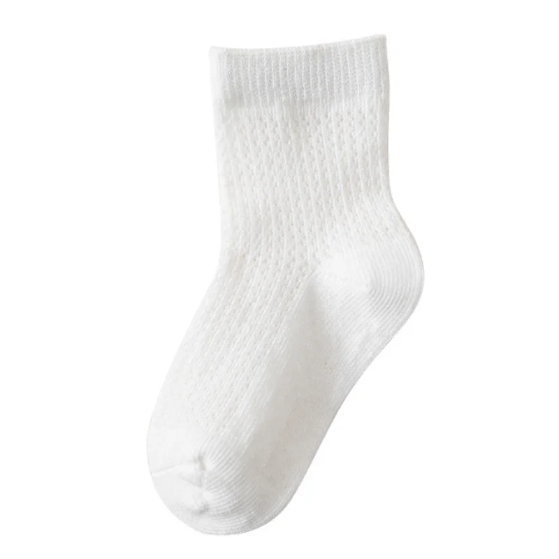 New White Baby Socks Summer Cotton Casual Boys and Girls Baby Socks - Image 4