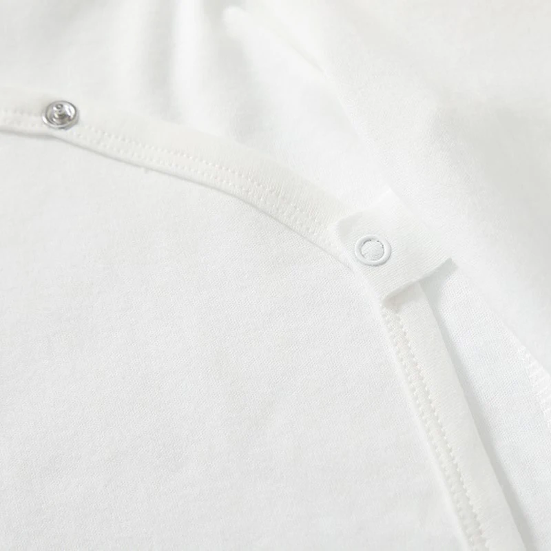 Newborn Baby Clothing Slanting Open Buckle T Shirt Tops Cotton Long Sleeves Solid Color Tees Baby Boys Girls Outfit 0-12 Months - Image 5
