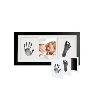 Newborn Baby Hand Foot Print DIY Photo Frame With Mold Clay Imprint Kit Non-toxic Baby Souvenirs Milestone Decor Gifts