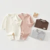 Newborn Baby Jumpsuit Spring and Autumn Sleepwear Pure Cotton Newborn Clothes 0-18 Months Newborn Boys and Girls Jumpsuit Romper