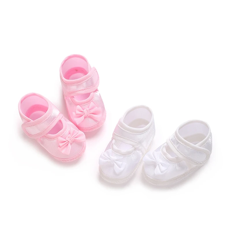 Newborn Baby's First Baptist Shoe: Newborn Boys and Girls' White Baptist Shoes Soft Sole Walking Shoes Multiple Styles-9CM/10CM - Image 6